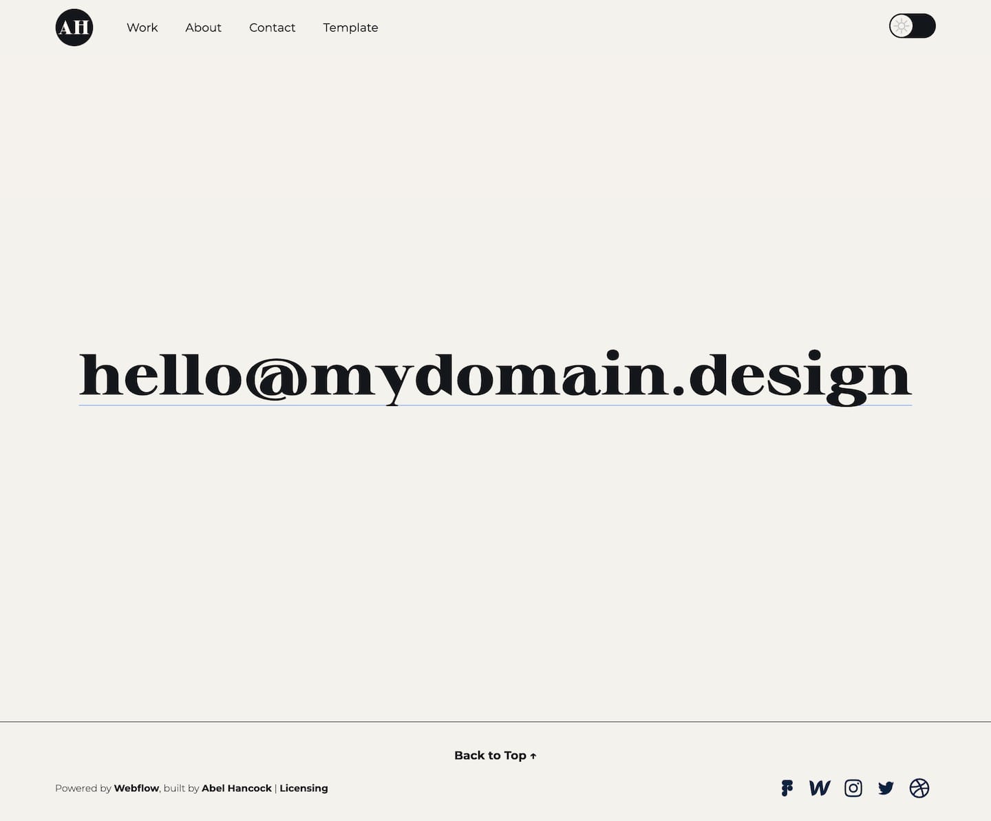 Adept Portfolio Webflow Template screenshot