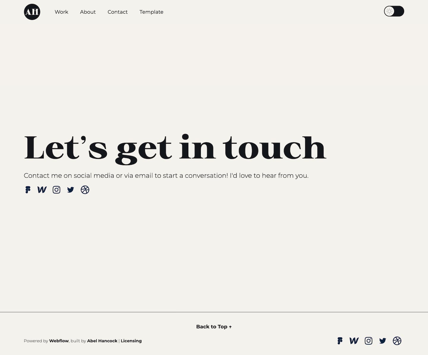 Adept Portfolio Webflow Template screenshot