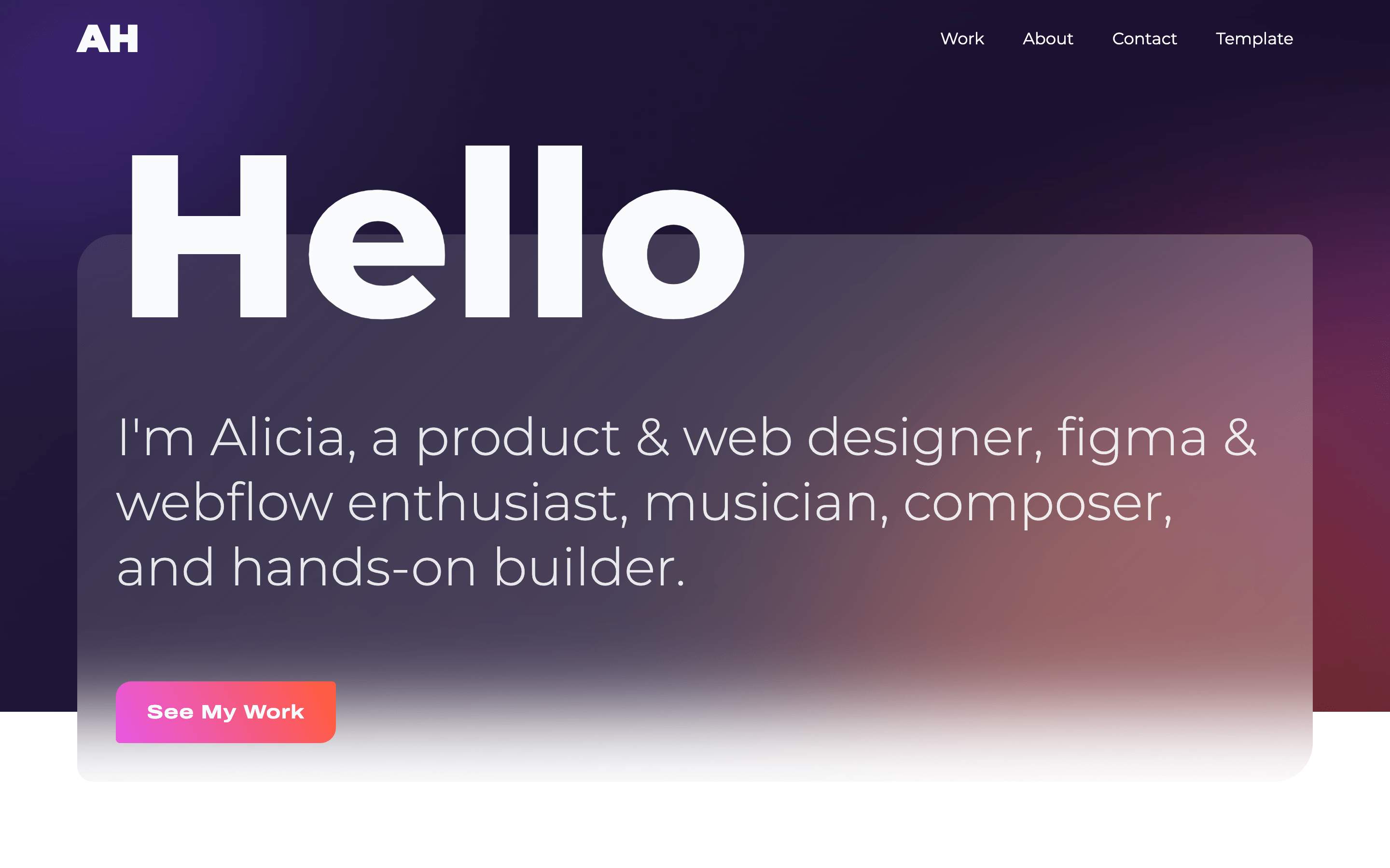 Portfol.io Webflow Template screenshot